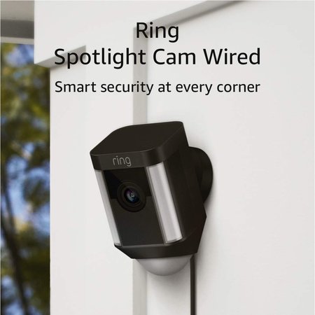 RING Spotlight Cam Wired Black RIN8SH1P7-BEN0